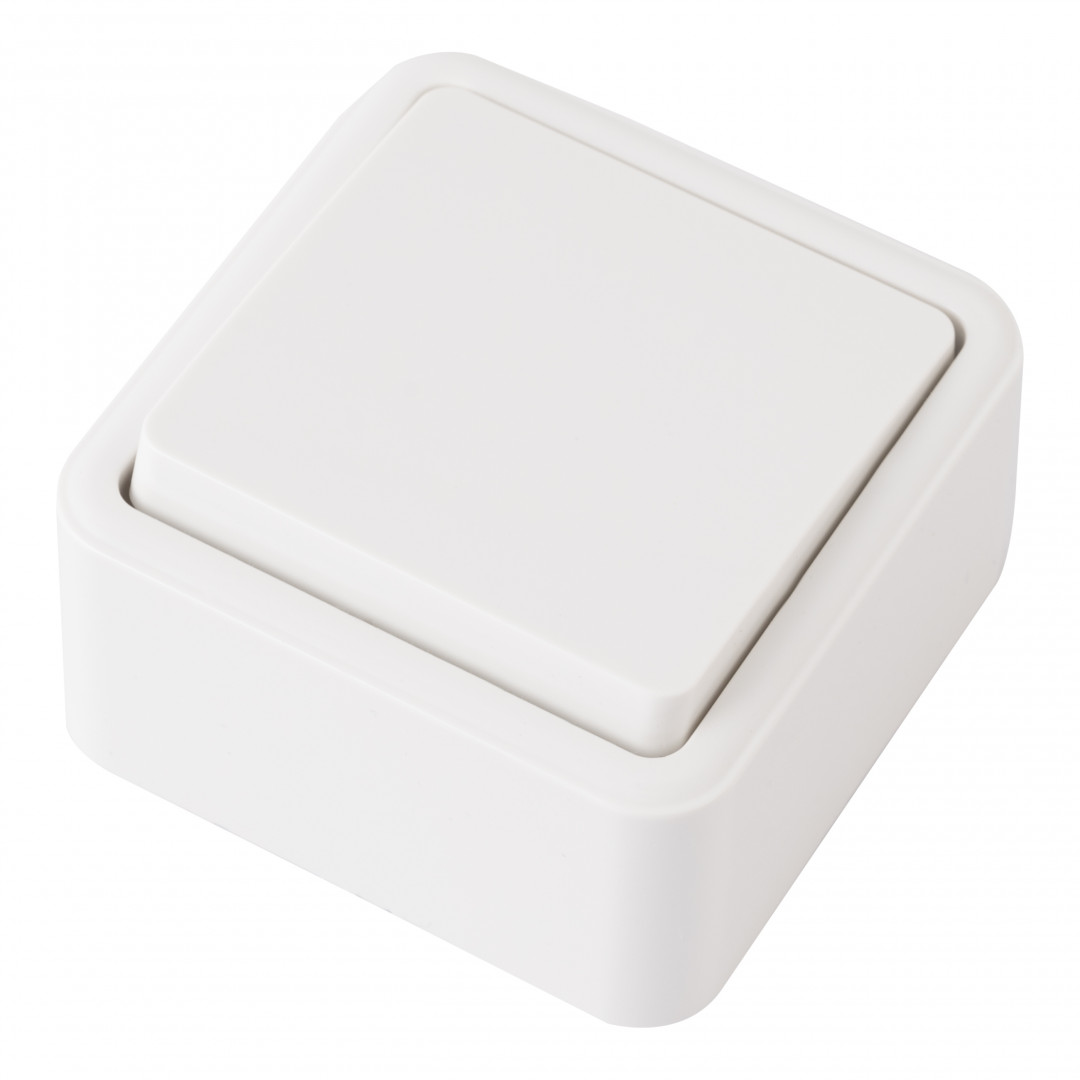 выключатель одноклавишный проходной arte milano 310.32-1.white