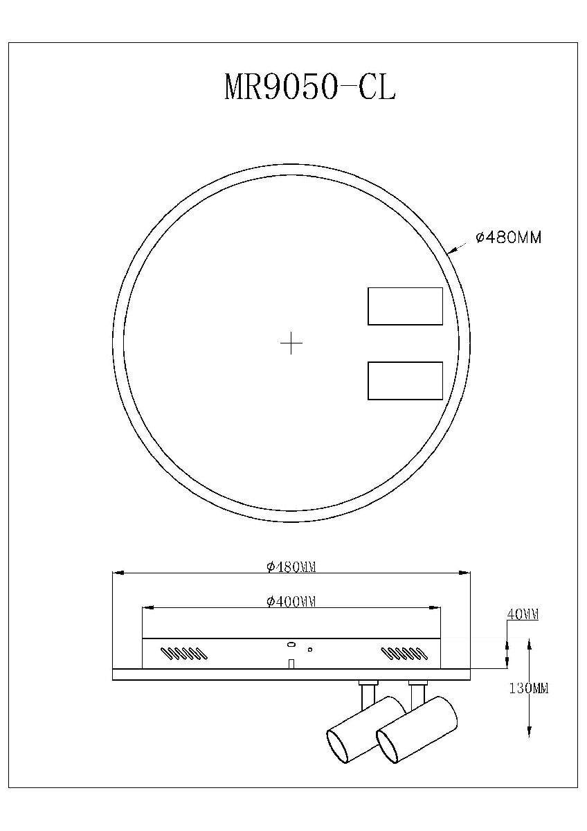 потолочный светильник myfar focus mr9050-cl