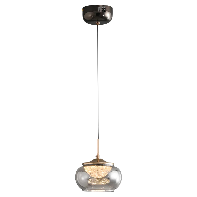 подвесной светильник delight collection mt9128-1h gold/smoke