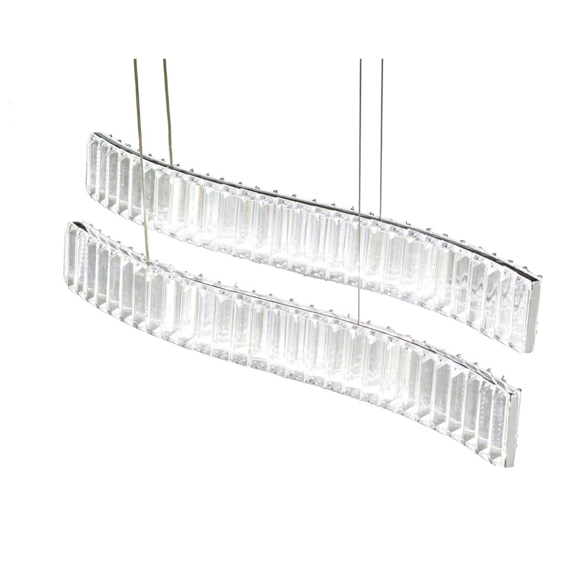 подвесной светильник lumina deco ldp 6039-2-pr chr