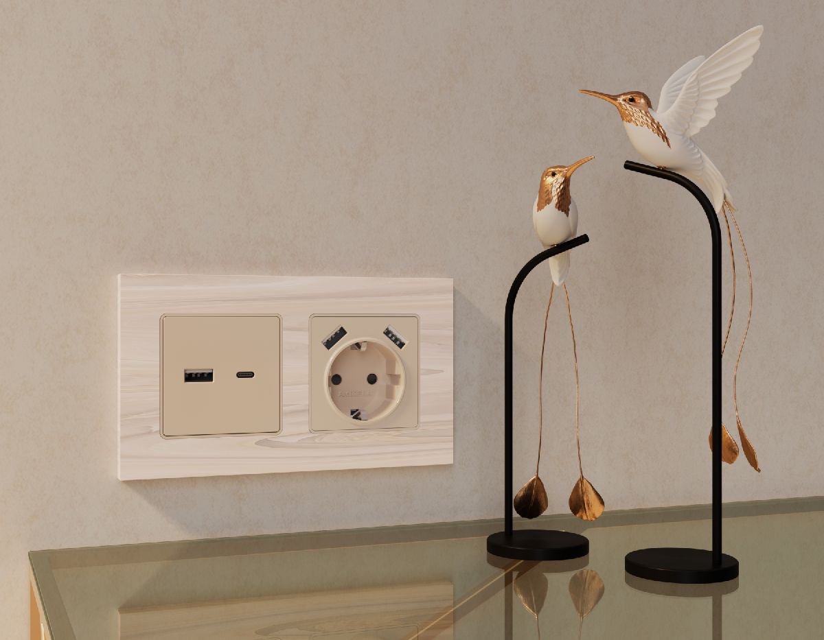 рамка двухместная ambrella volt grand af930302