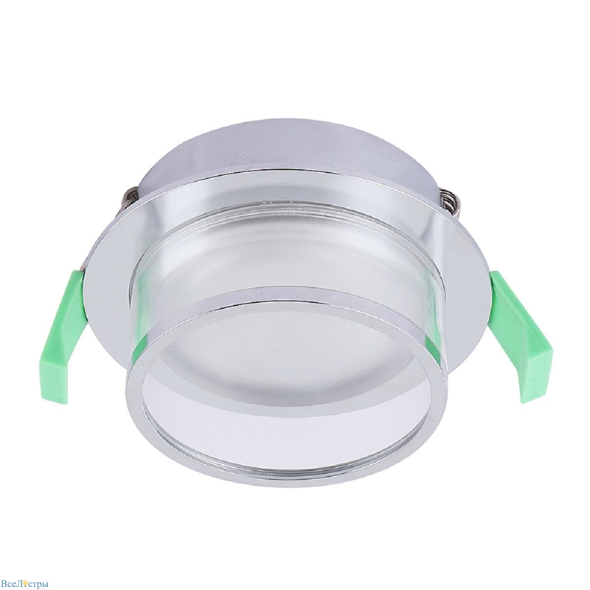 встраиваемый светильник crystal lux clt 061c1 ch