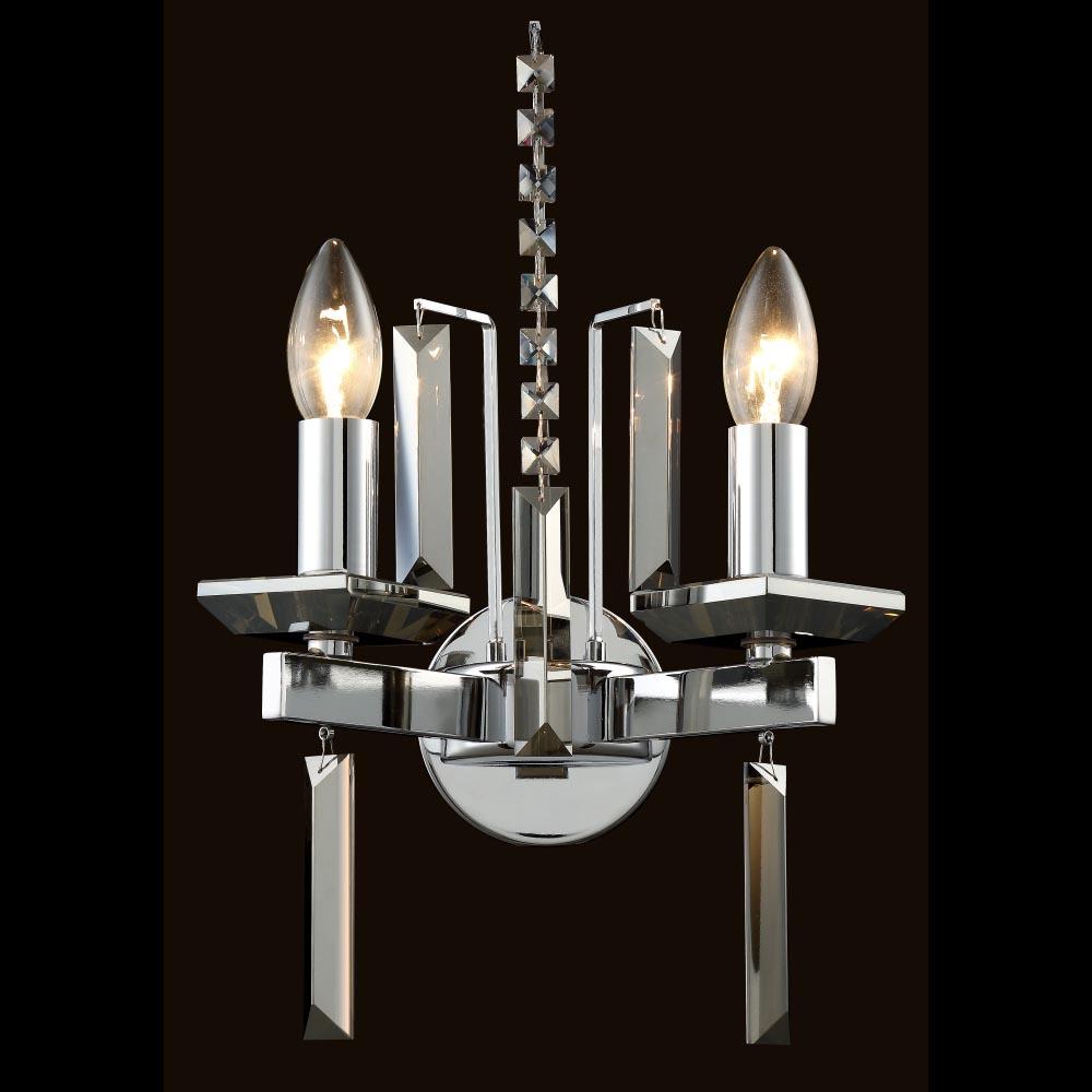 бра crystal lux marron ap2 chrome