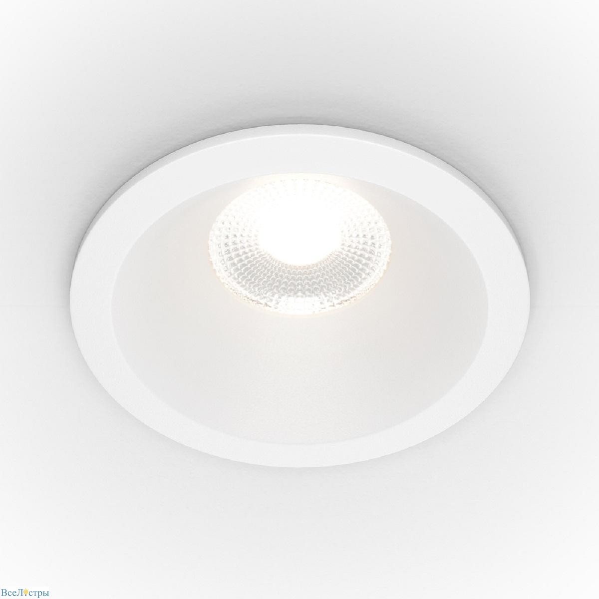 встраиваемый светодиодный светильник maytoni technical zoom dim triac dl034-l12w3k-d-w