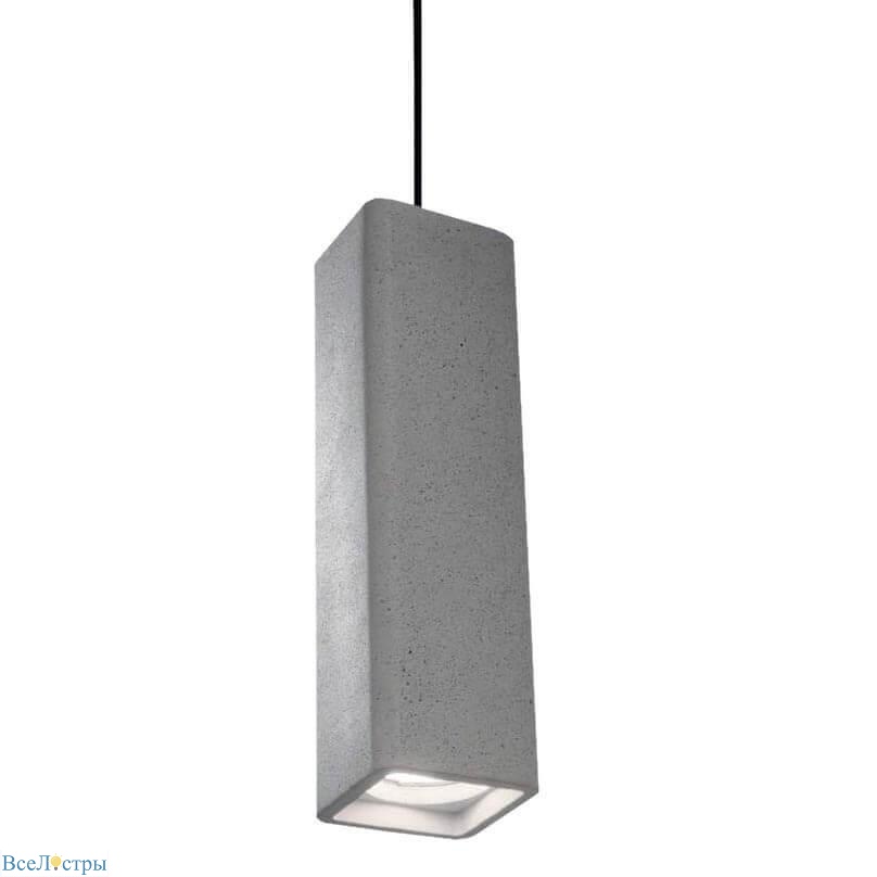 подвесной светильник ideal lux oak sp1 square cemento 150673