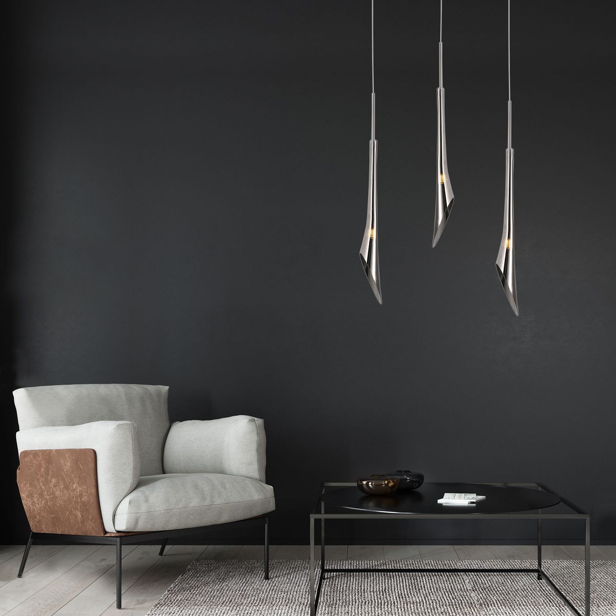 подвесной светильник eurosvet folio 50224/1 дымчатый a058961