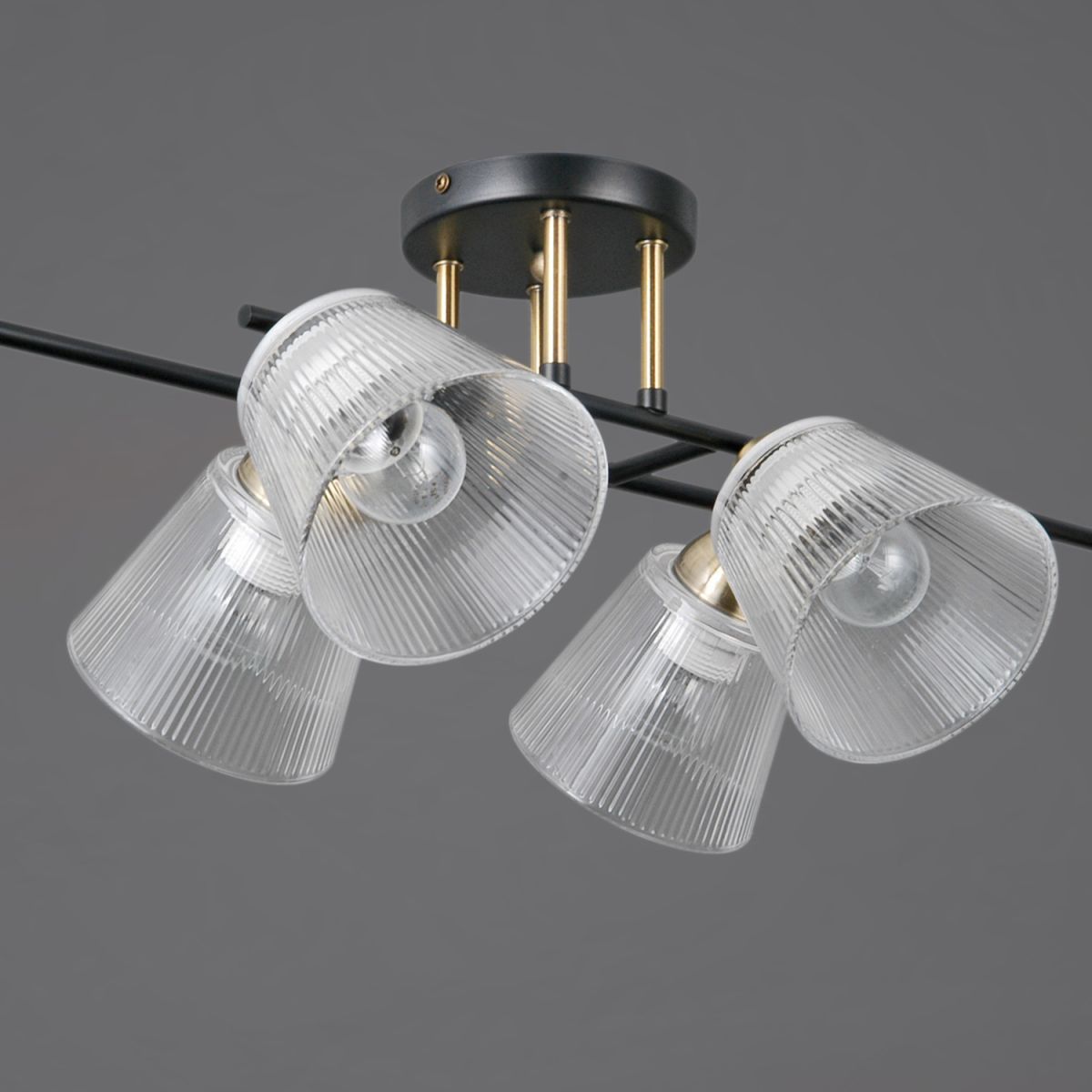 потолочная люстра illumico il0845-6csq-25bkab elite