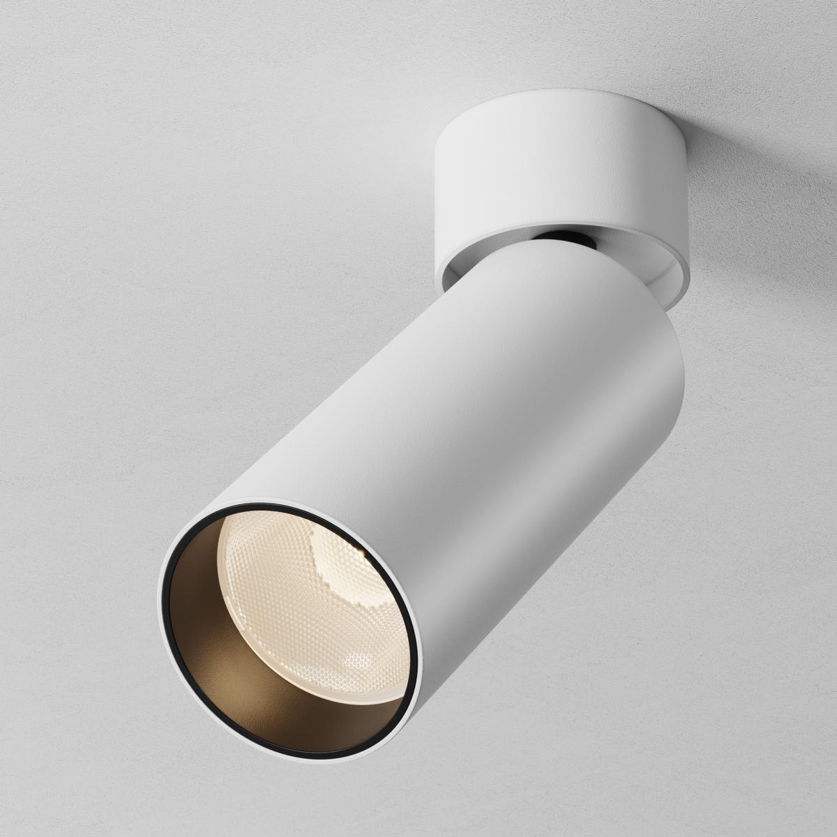 спот maytoni technical focus led c055cl-l12w2.7k-ss-w