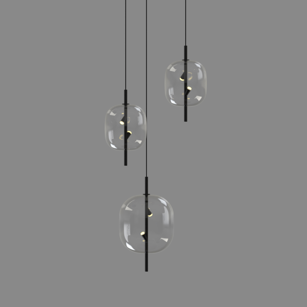 подвесной светильник delight collection 10018p/1 black/clear