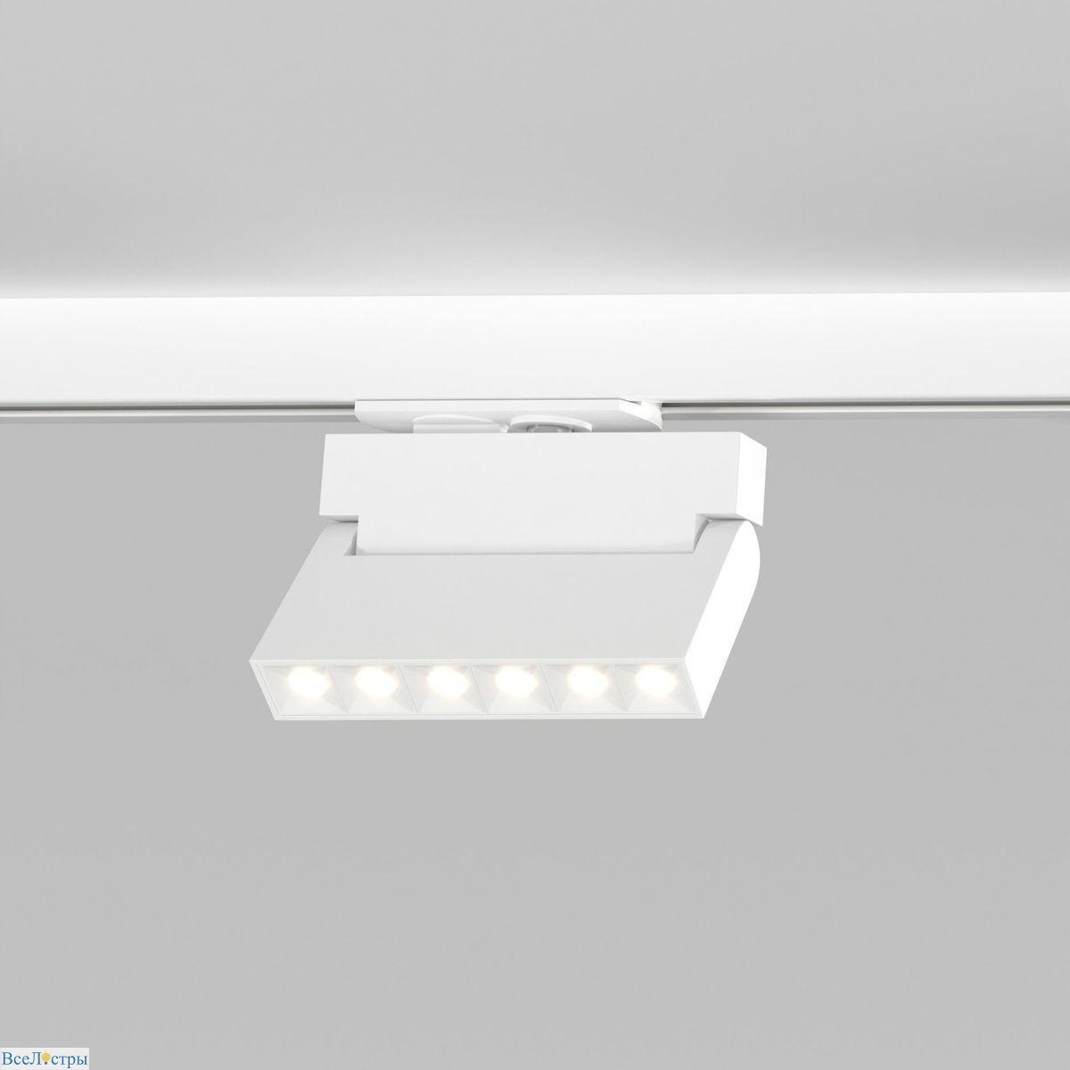 трековый светодиодный светильник elektrostandard garda 85017/01 белый a057441