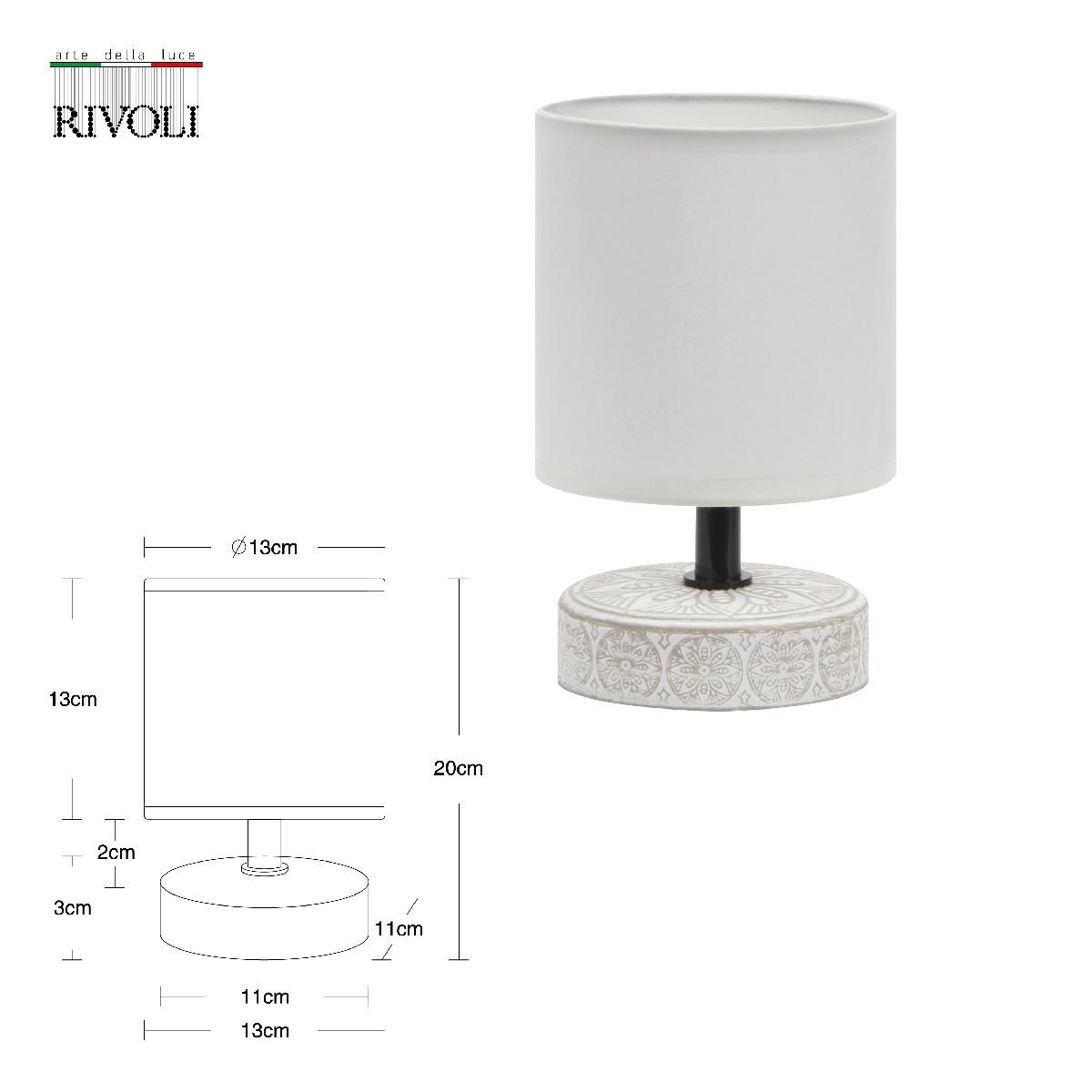 настольная лампа rivoli eleanor 7070-501 б0057269