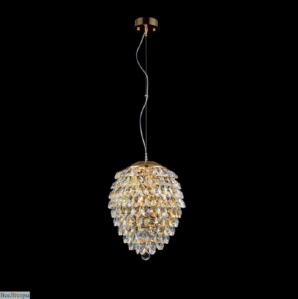 подвесной светильник crystal lux charme sp4 gold/transparent