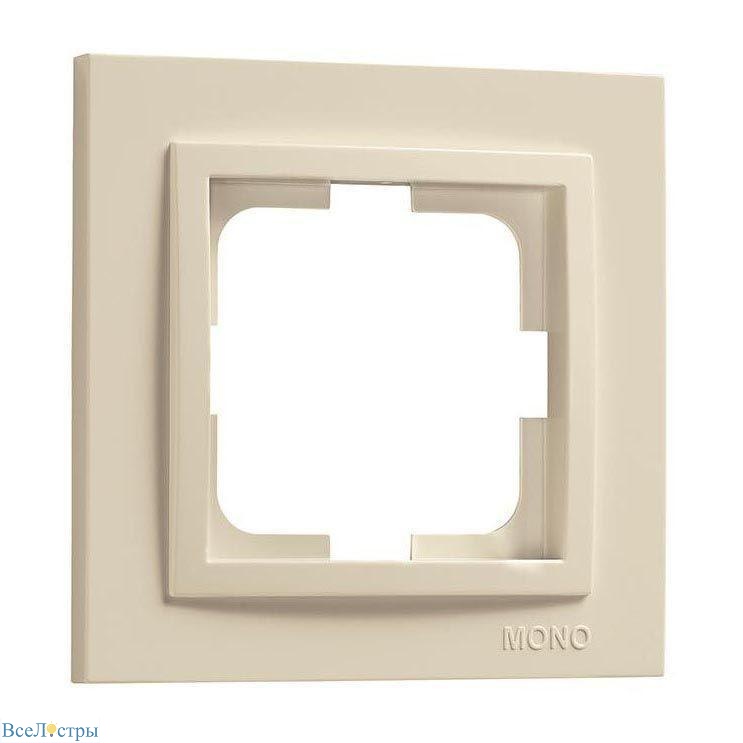 рамка 1-постовая mono electric despina крем 102-170000-160