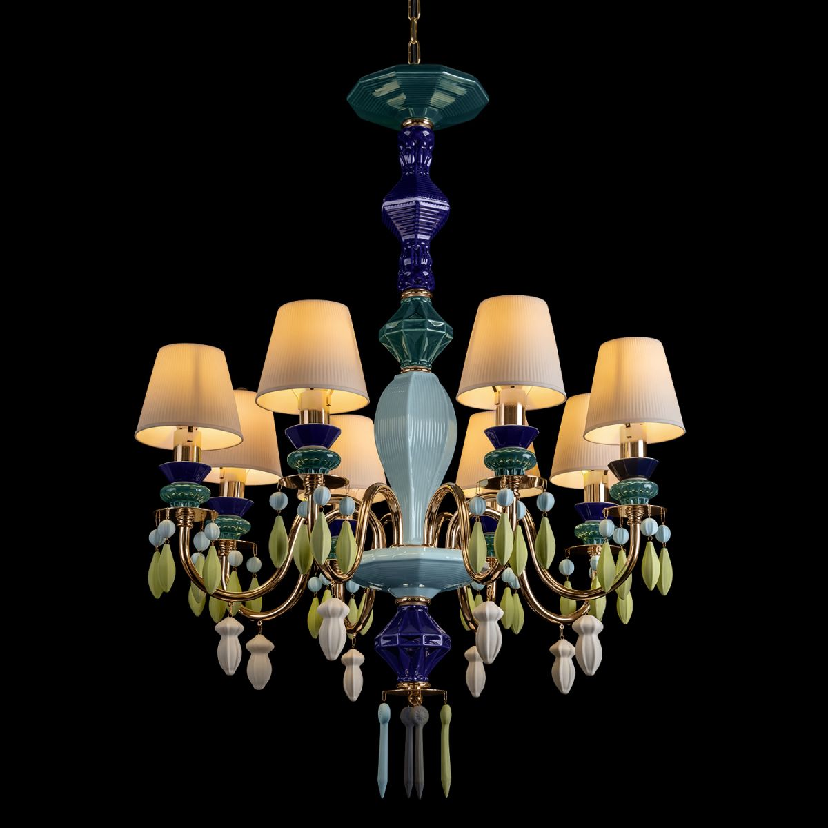подвесная люстра loft it grace 10203/8 green