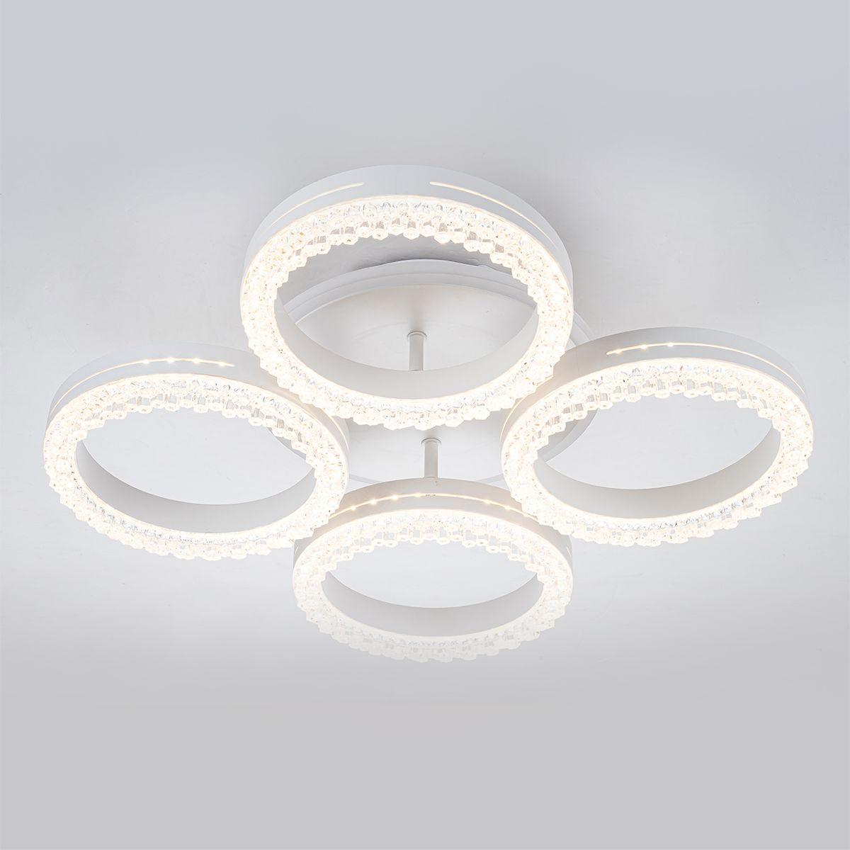 потолочная светодиодная люстра escada albus 10276/4led app
