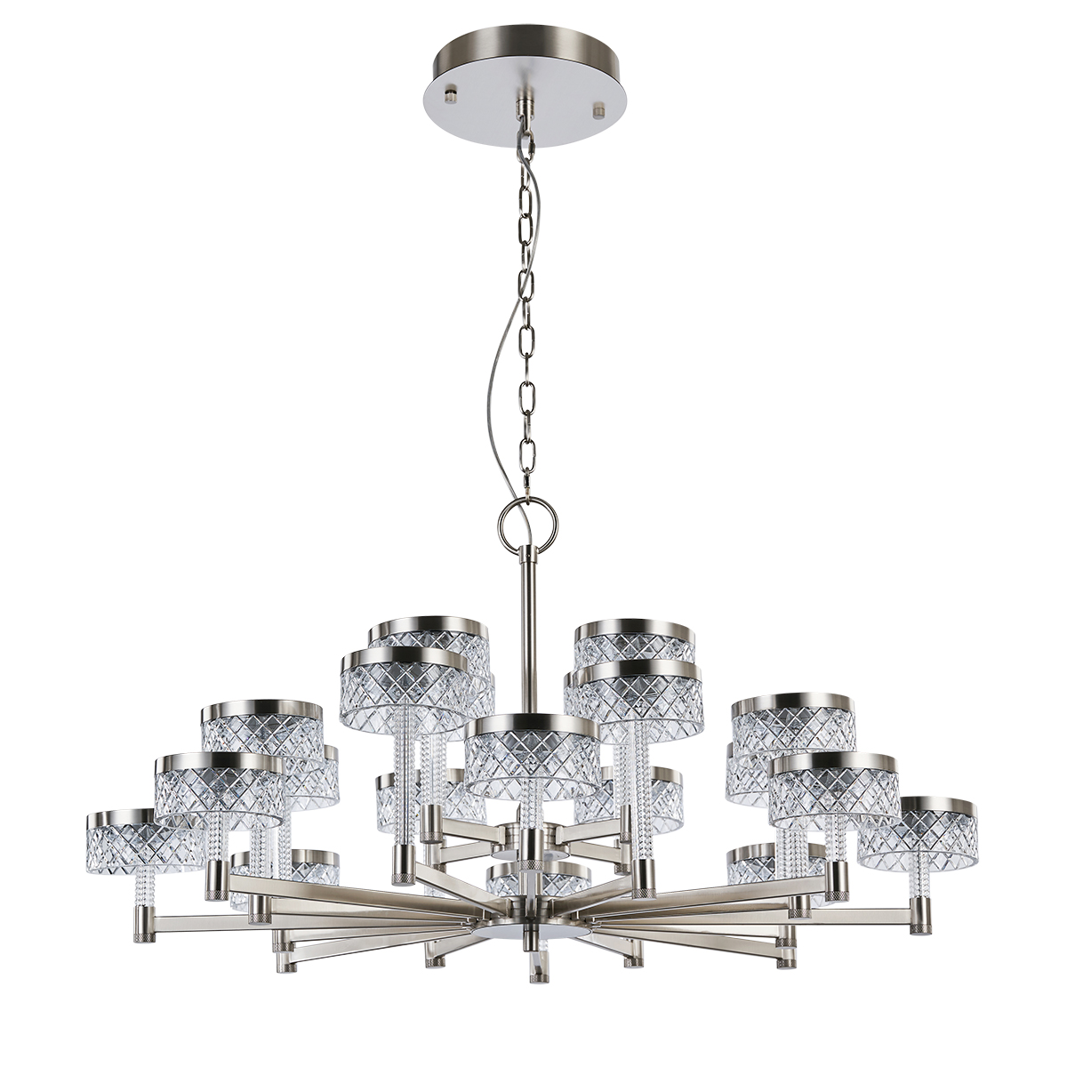 подвесная люстра delight collection md21020075 md21020075-20a satin nickel