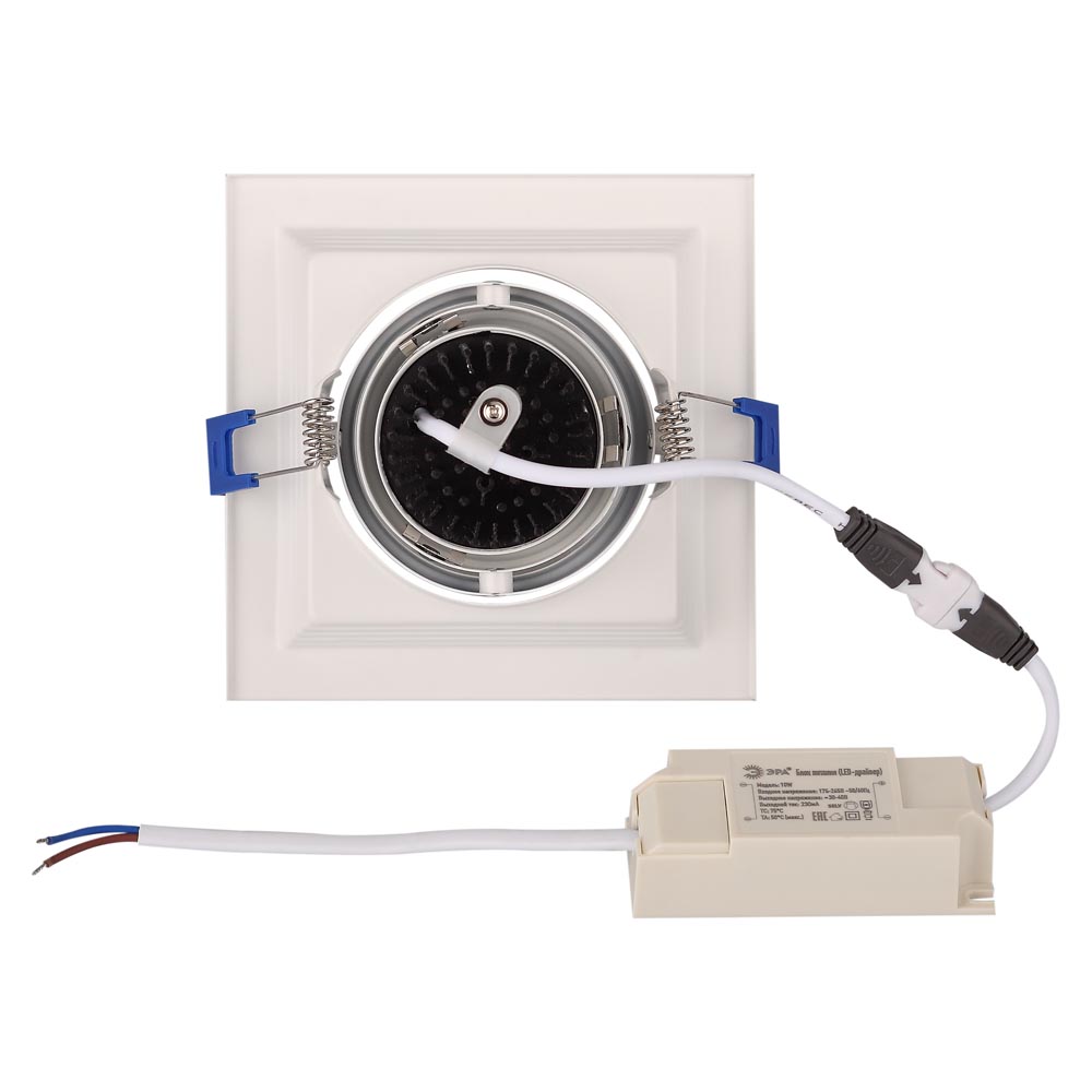 встраиваемый светильник эра skd-11-36-40k-w20 б0049749