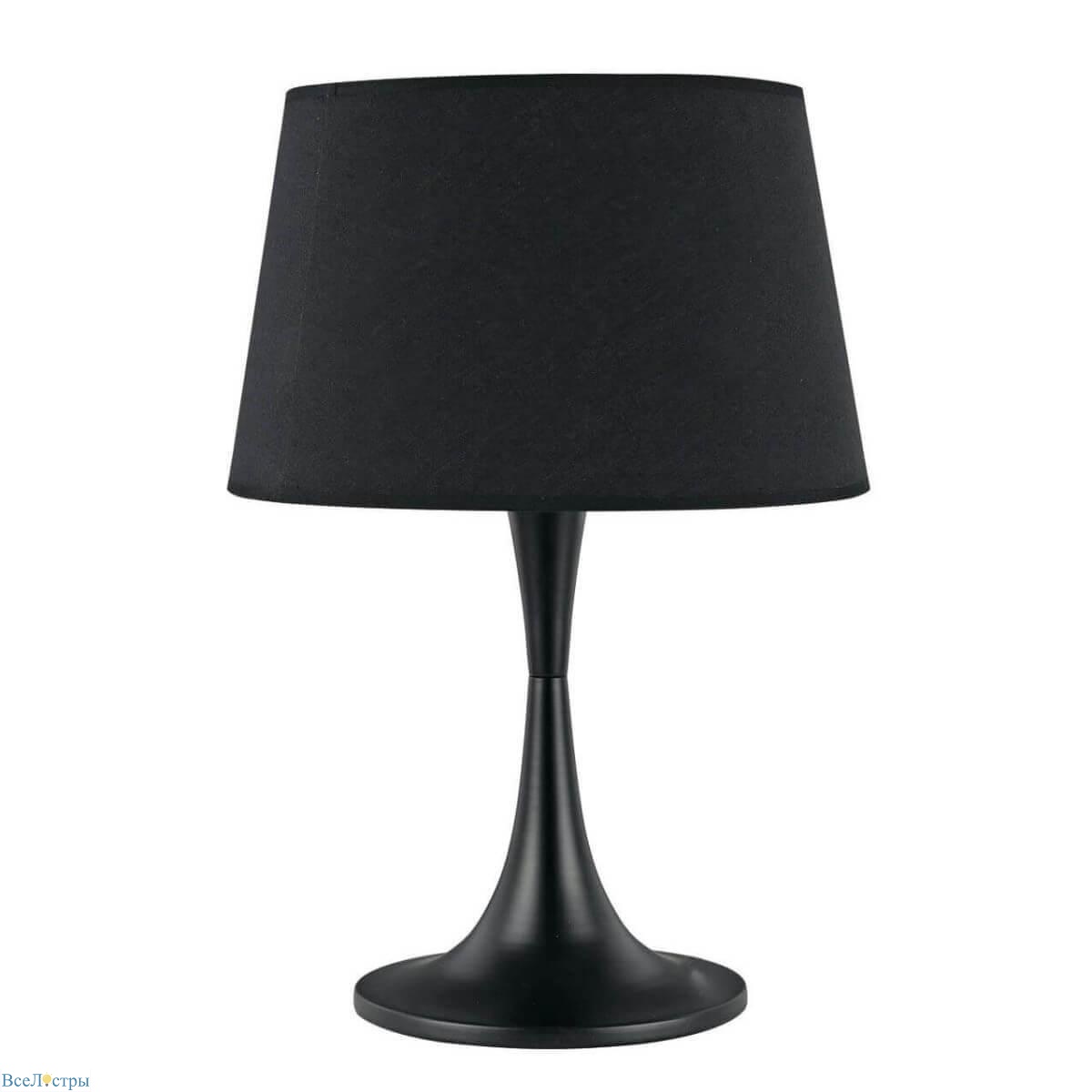 настольная лампа ideal lux london tl1 big nero 110455
