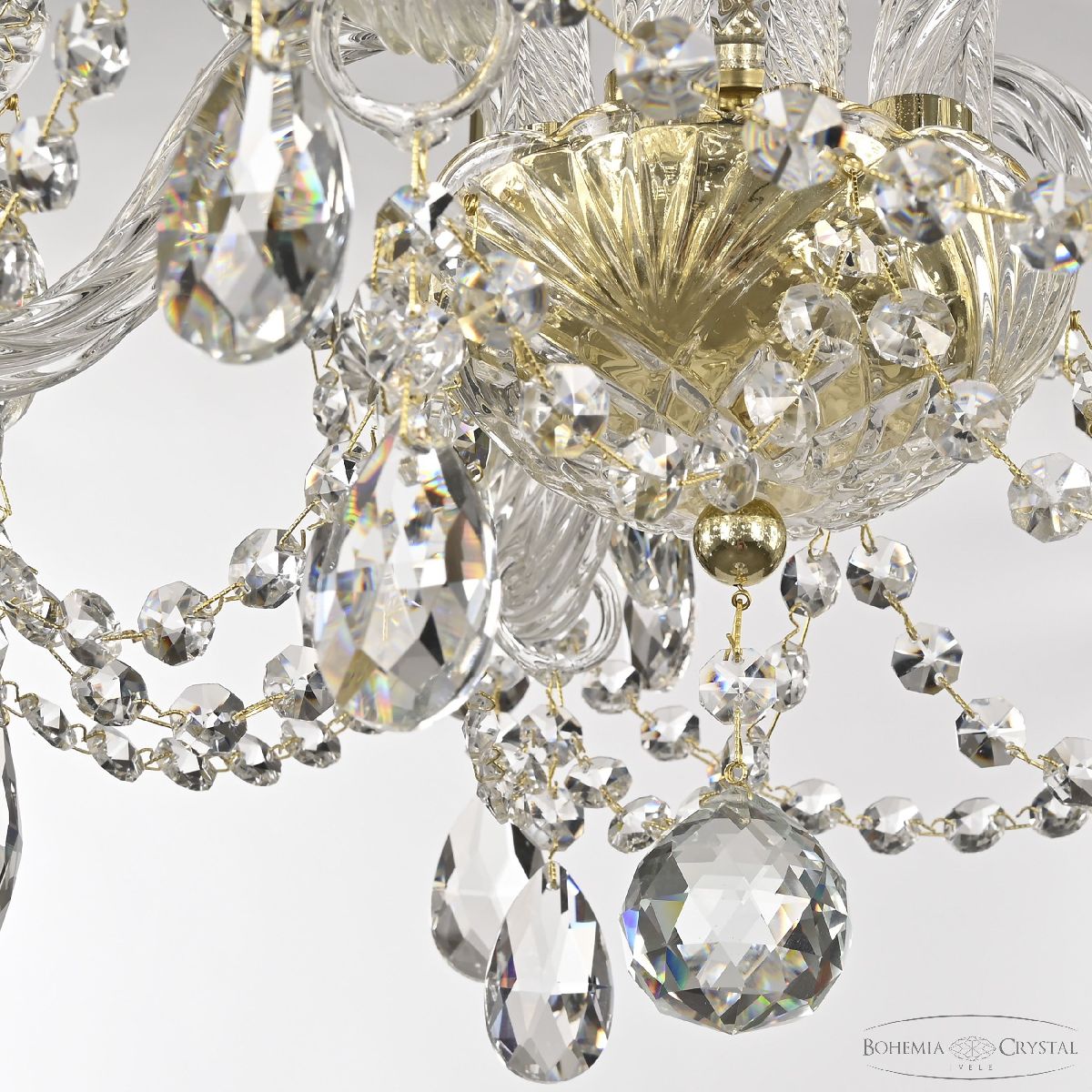 подвесная люстра bohemia ivele crystal 105/5/141 g