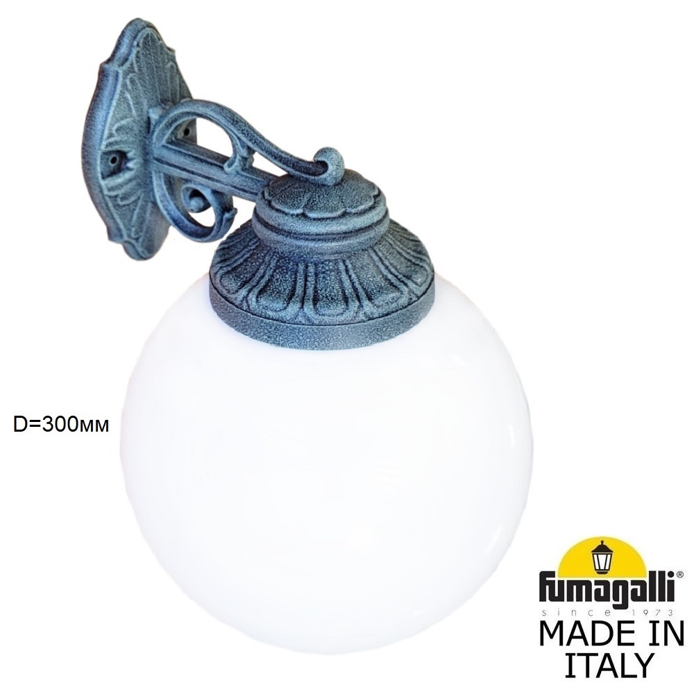 уличный настенный светильник fumagalli bisso/g300 g30.131.000.vye27dn