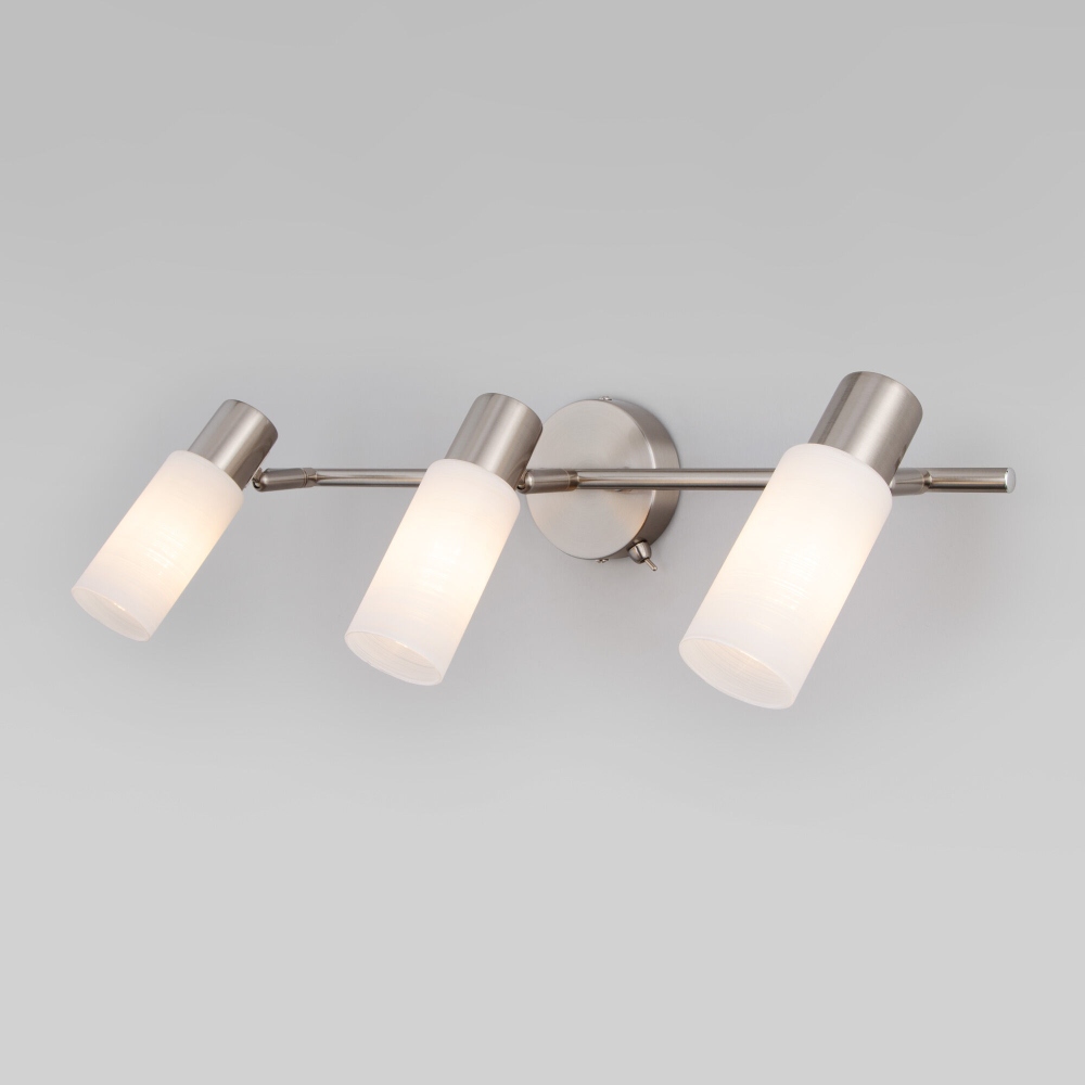 спот eurosvet мэдиссон 20043/3 сатин-никель