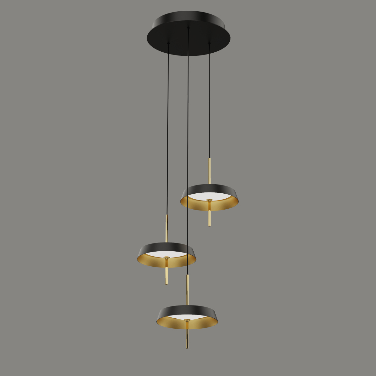 подвесной светильник delight md18001061-3b black/gold