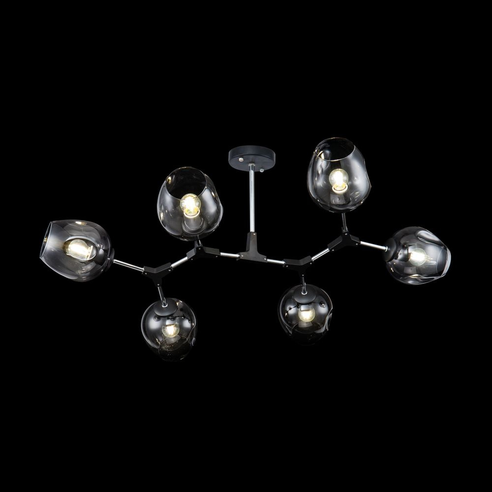 потолочная люстра freya desi fr5006cl-06b