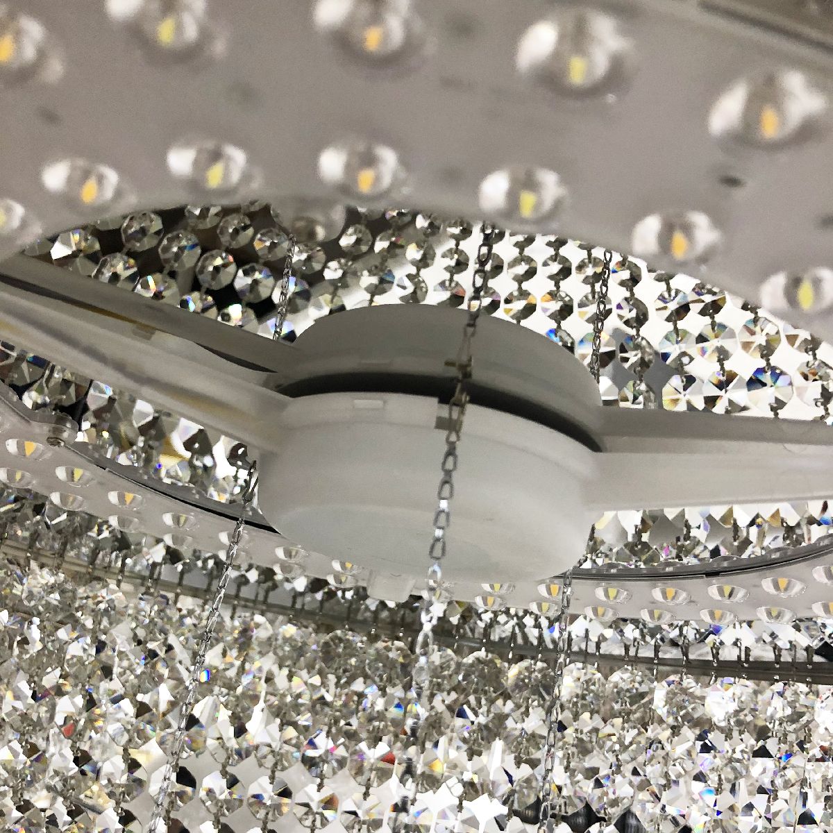 потолочная люстра bohemia ivele crystal 19321/35iv/led-dim g