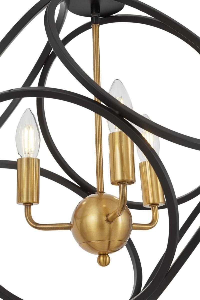 подвесная люстра lumina deco casai ldp 1243-3 bk+md