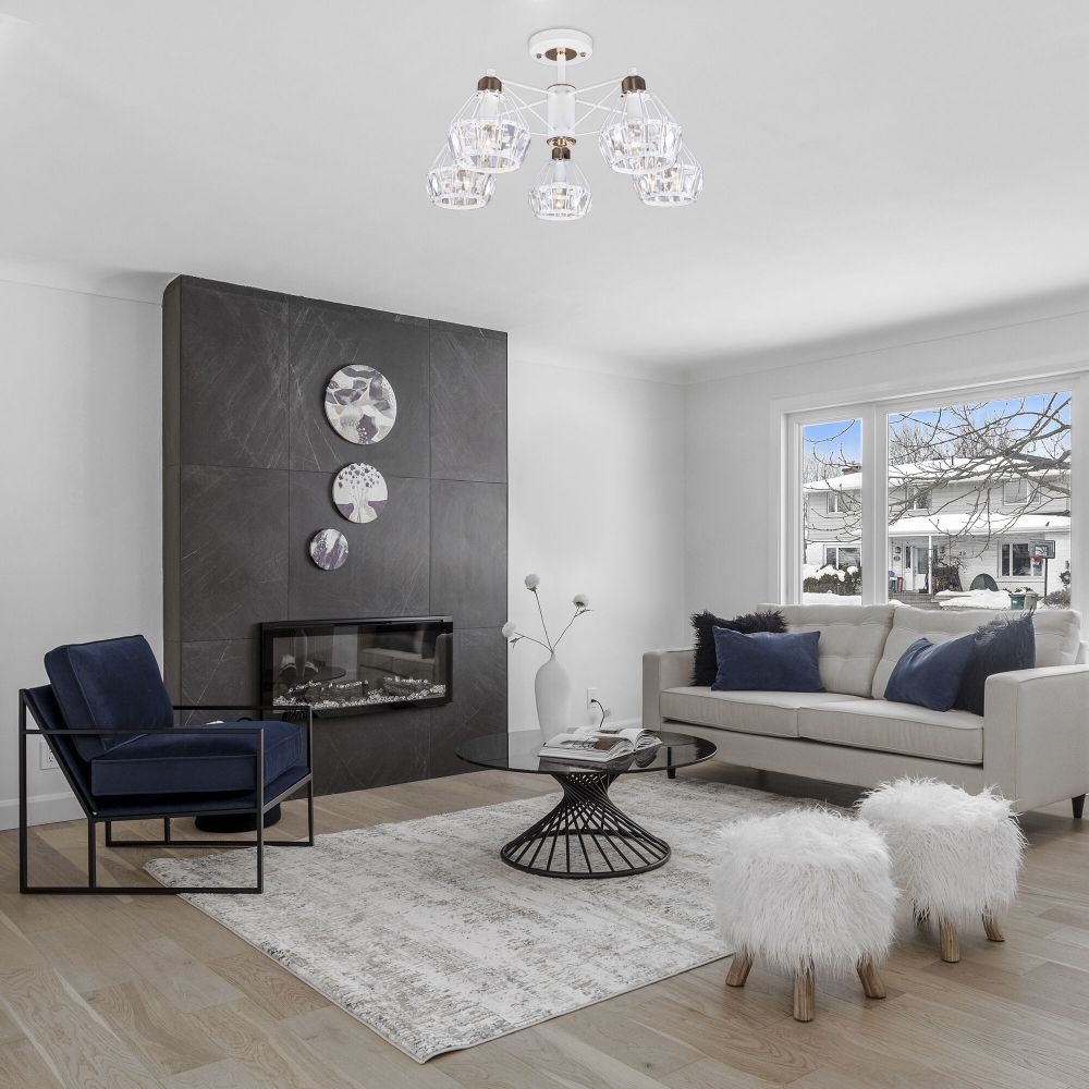 потолочная люстра eurosvet lord 70075/5 белый