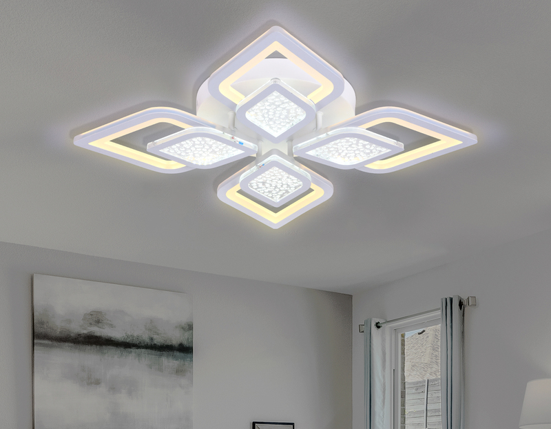 потолочный светодиодный светильник ambrella light acrylica fa4285
