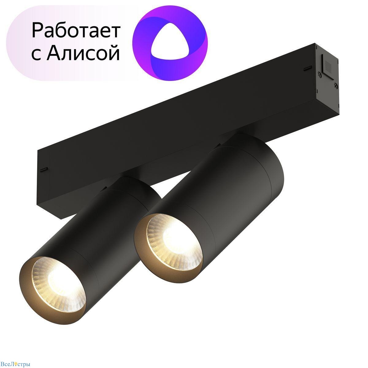 трековый светодиодный светильник denkirs smart spot dk8012-bk