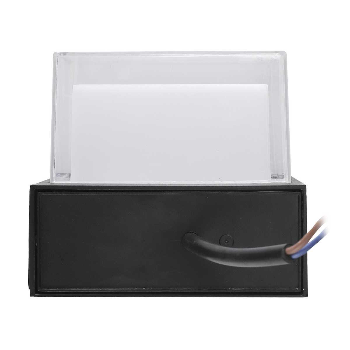 уличный настенный светодиодный светильник uniel ulu-p25a-5w/4000k ip65 black ul-00010517