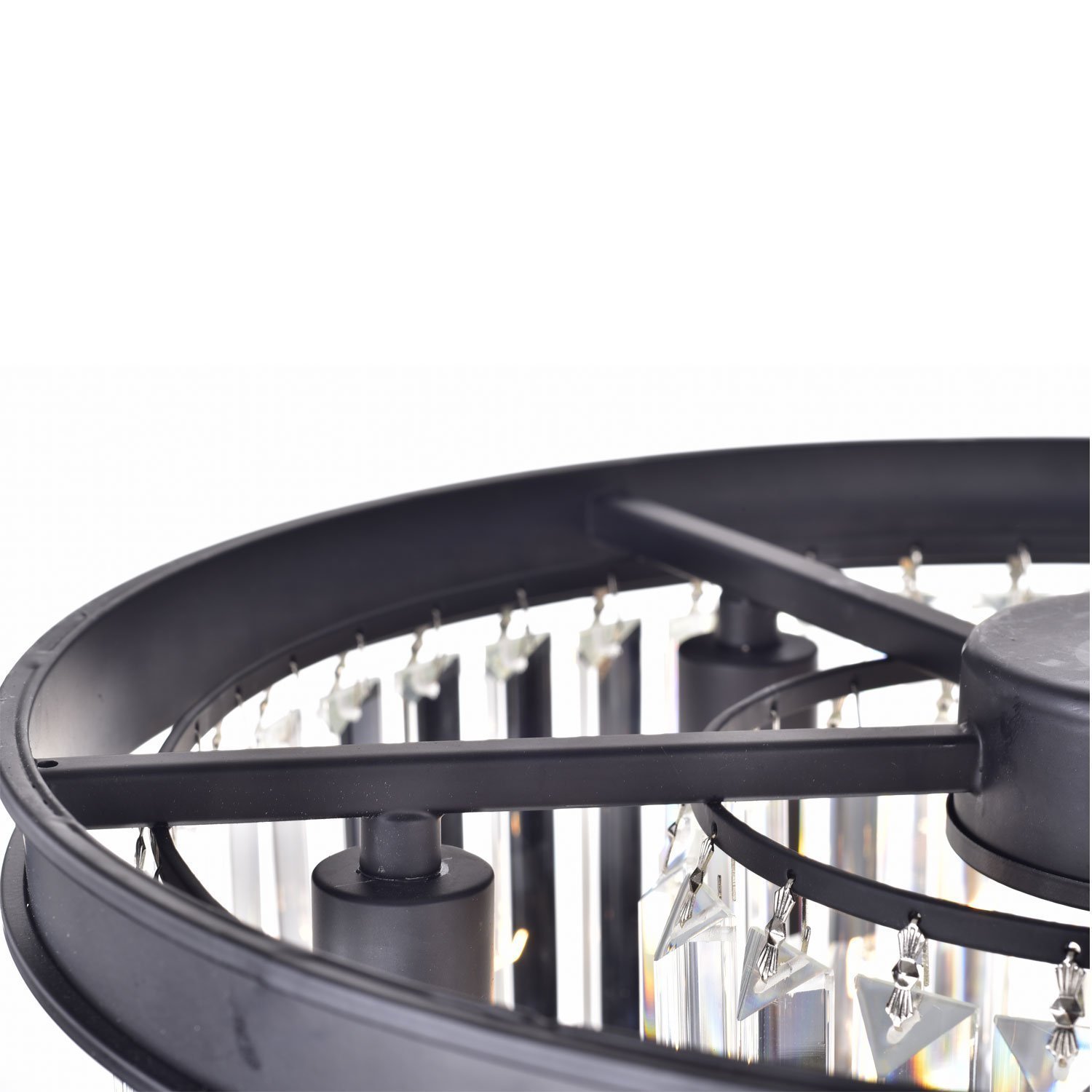 люстра odeon 6 kr0387p-6 black/clear delight collection