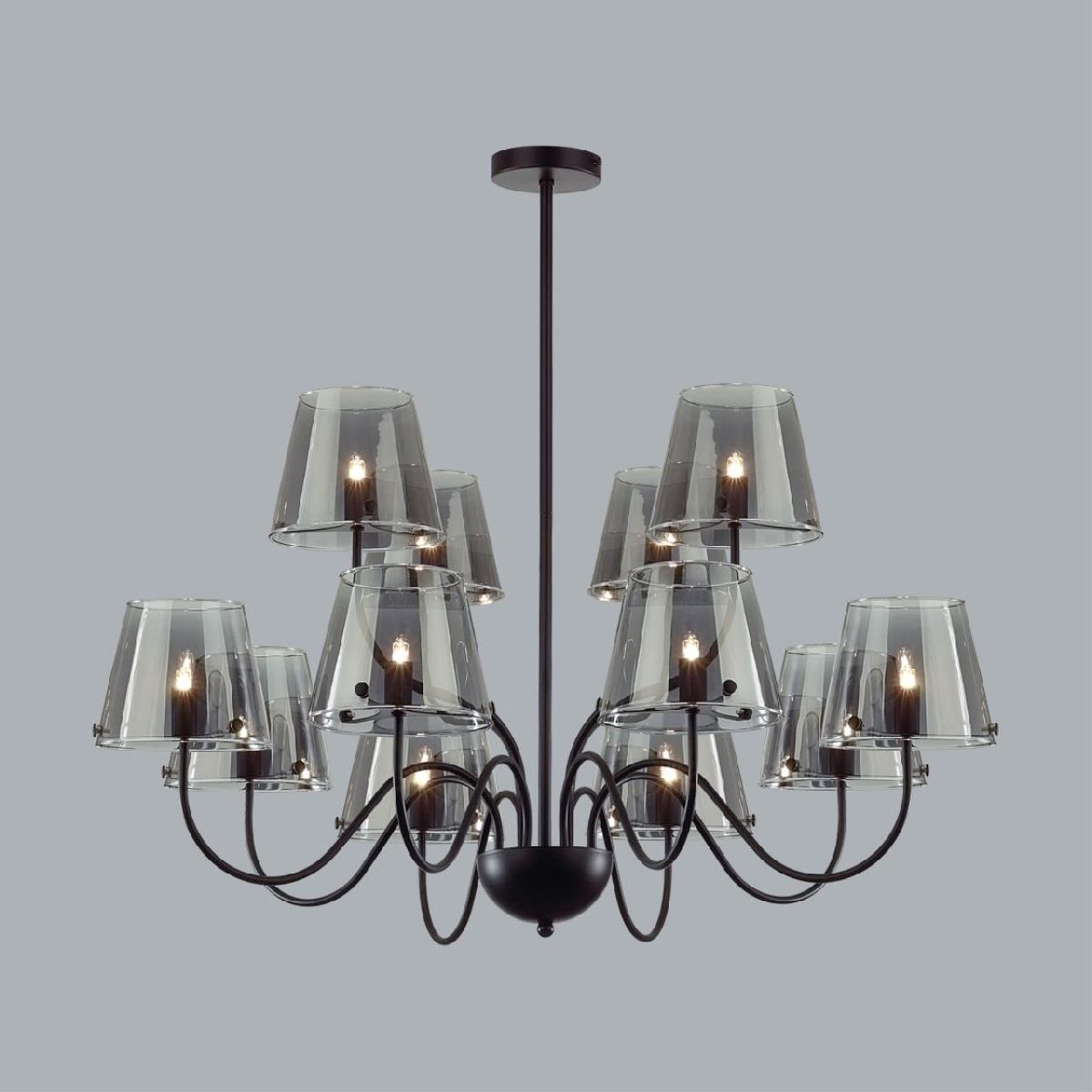 люстра на штанге lumion smoky 6570/12c
