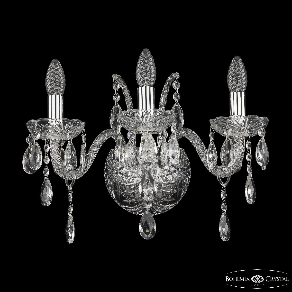 бра bohemia ivele crystal 105b/3/165 ni