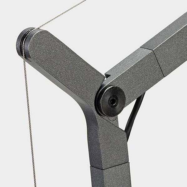 настольная лампа demetra move 3000k grey artemide