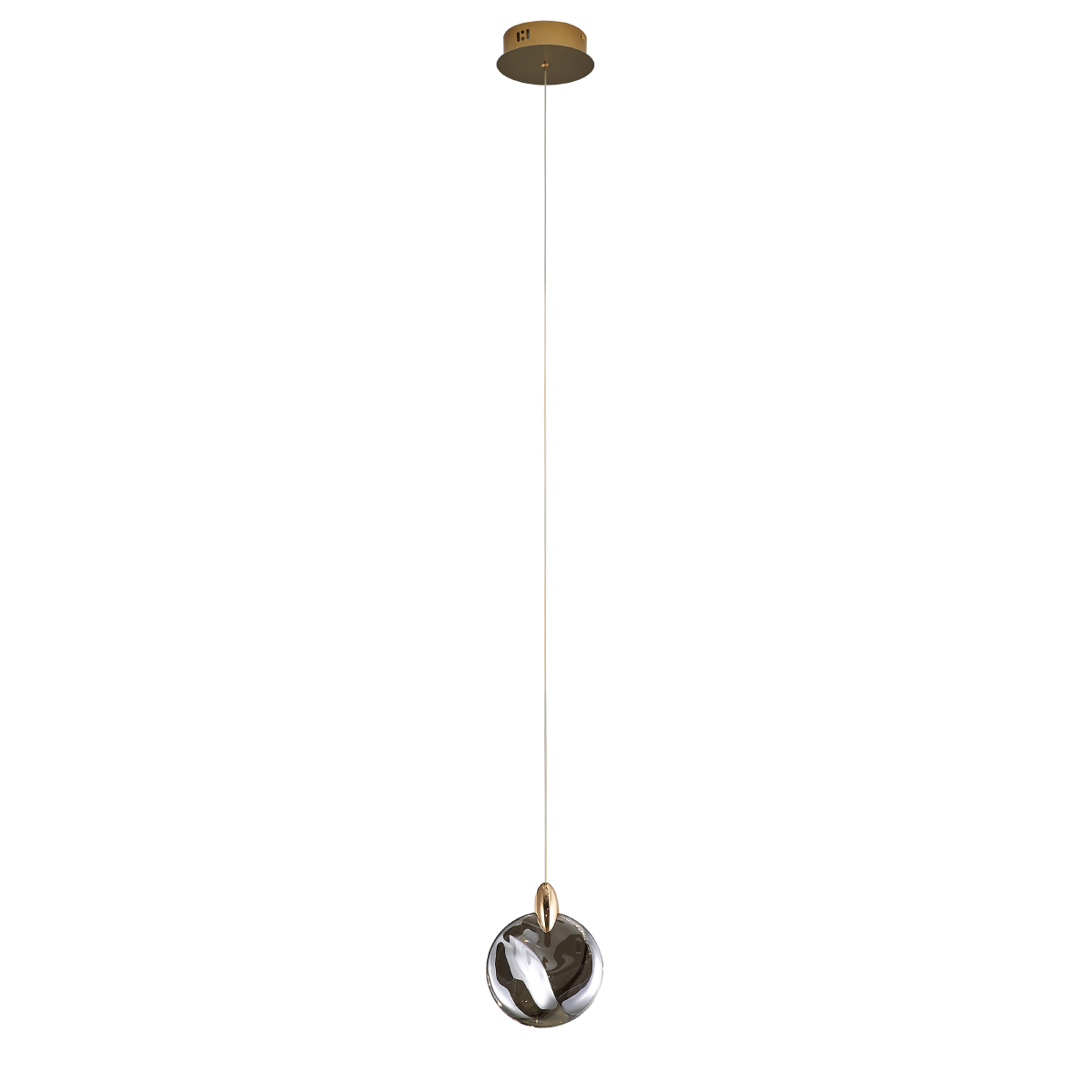 подвесной светильник delight collection od2440-1 gold/grey