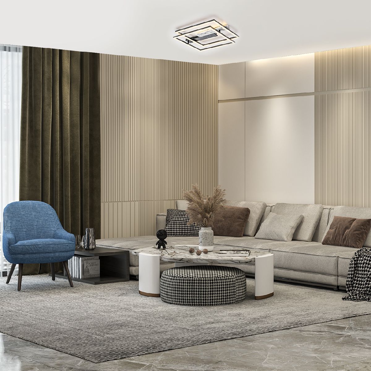 потолочная люстра escada slab 10251/2led