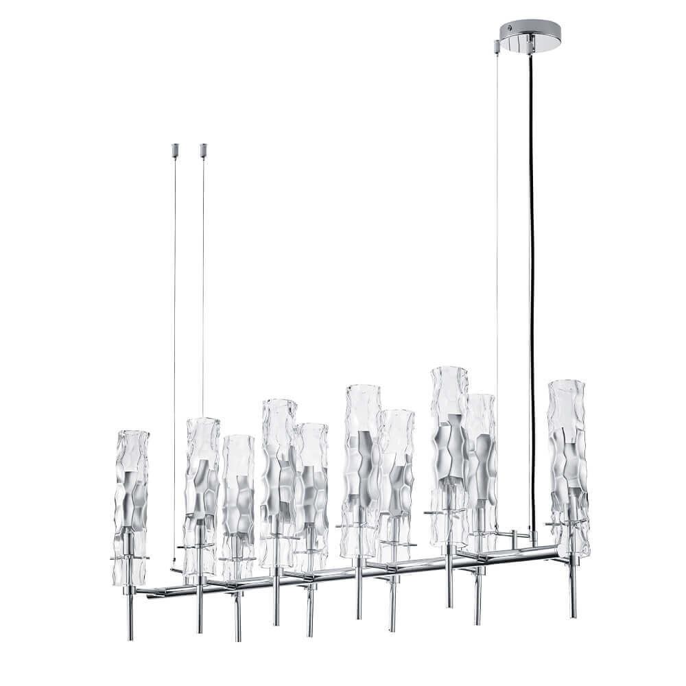 подвесная люстра crystal lux primavera sp10 chrome