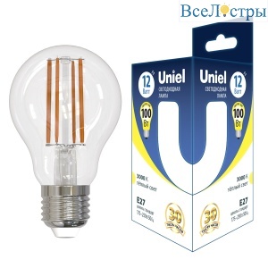 LED-A60-12W/3000K/E27/CL GLA03TR