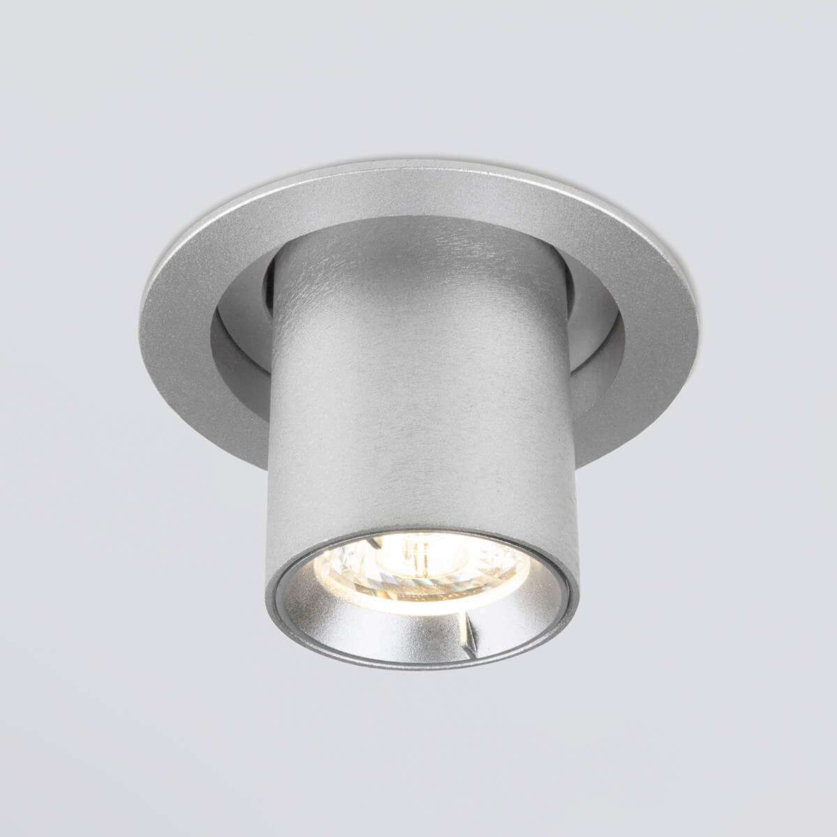 встраиваемый светодиодный спот elektrostandard 9917 led 10w 4200k серебро 4690389161742