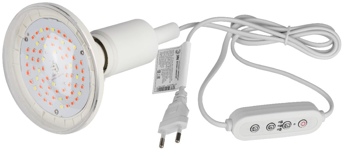 светильник для растений эра fito-time holder e27 б0059882