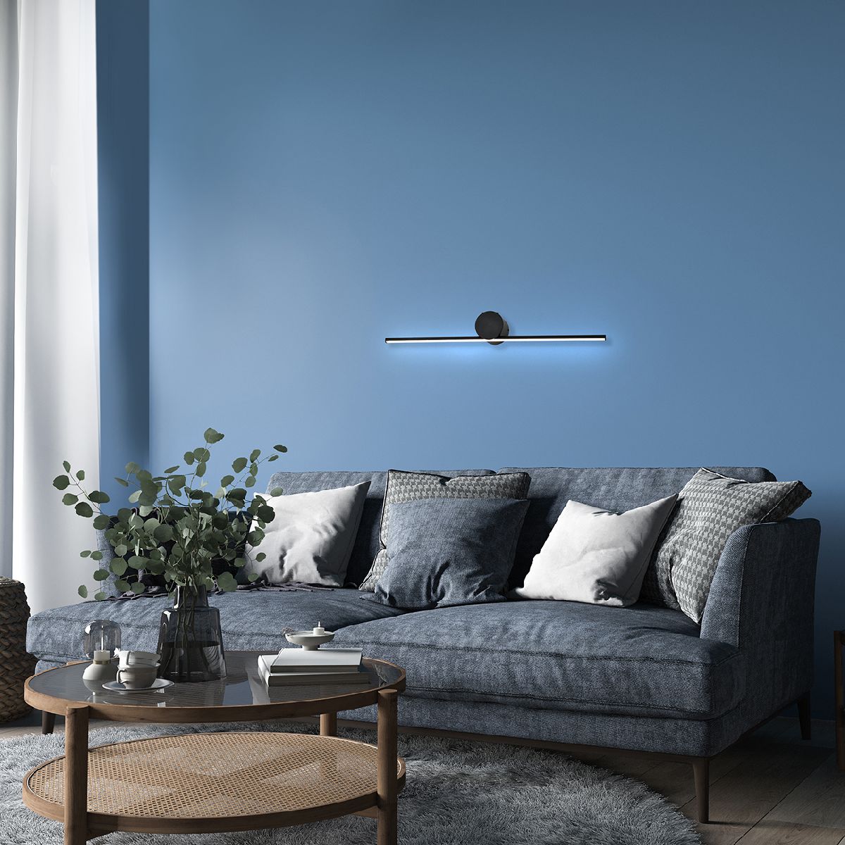 настенный светильник escada line 10291/1led black