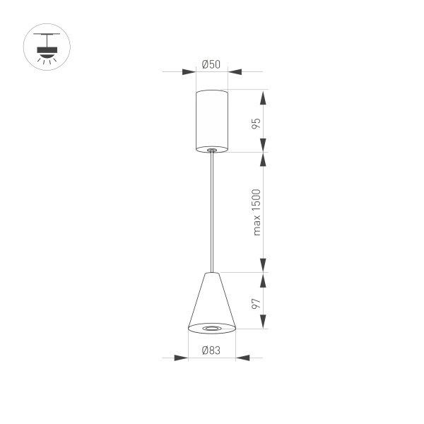 подвесной светильник arlight elementa 032773
