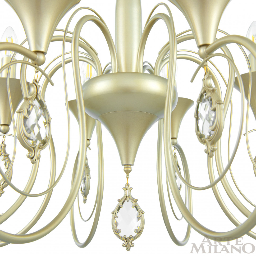 подвесная люстра arte milano 349920/8 cg