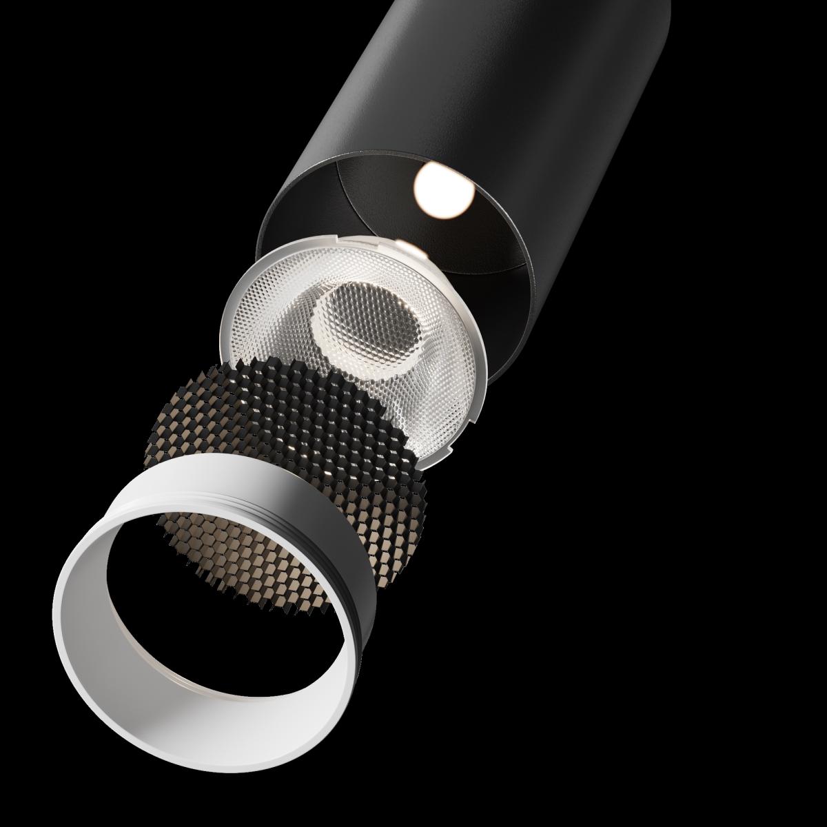 спот maytoni technical focus led c055cl-l12w3k-ss-b