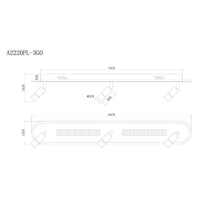 светодиодный спот arte lamp pisces a2220pl-3go