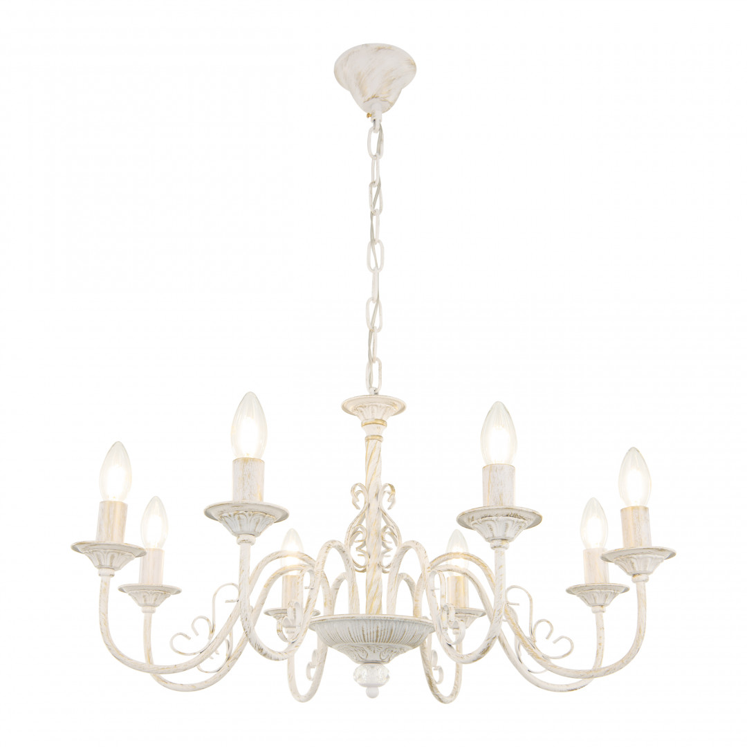 подвесная люстра arte milano 342620/8 wt+g