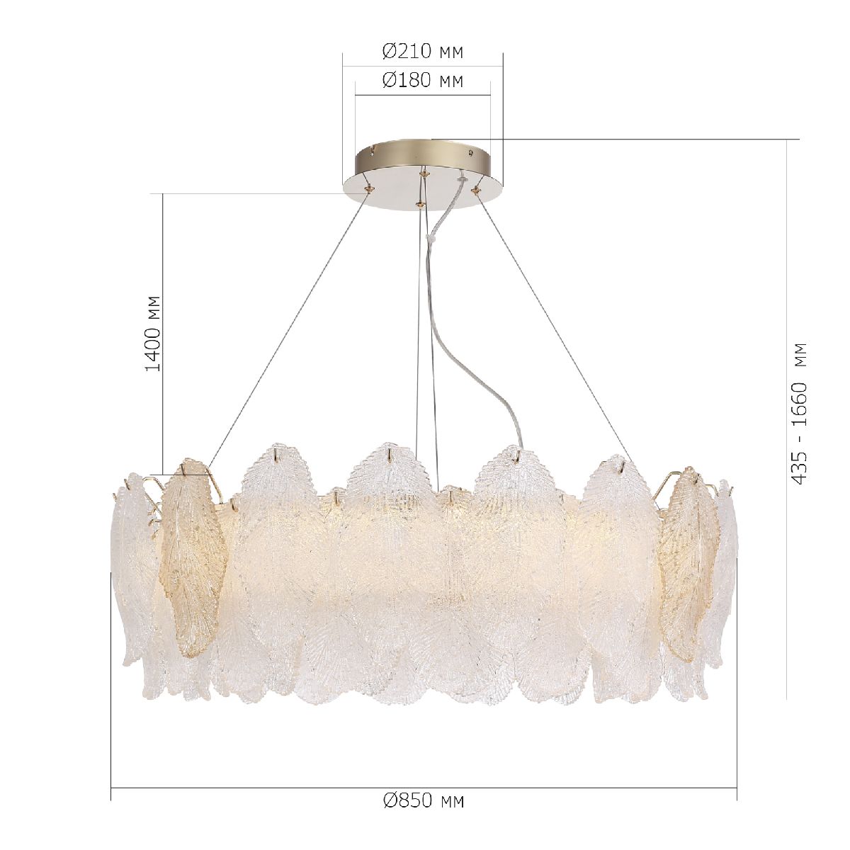 подвесная люстра st luce lightsome sl6135.223.01